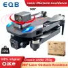 DRONES EQB DRONE 5G WIFI FPV GPS med 8K kamera Professionellt hinder Undvikande borstlös Foldbar RC Drone Quadcopter 225G Drones Dron