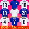 24 25 Pulisic McKennie Jersey Ertz Altidore Press Wood Morgan Lloyd 2023 2024 2025 Amerika Fußballhemd United States Camisetas USA USMNT -Spieler Männer Kit Kit