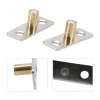 Metal Sliding Door Guide Locator Parts Replacement Slides Stopper Wooden 2 Pcs Accessories Door Drawer Home Improvement Hardware