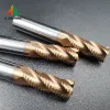 Solid Carbide Roughing End Mills 4 Flute CNC Milling Cutter Bits Router Bit For Metal Rough Machining HRC55 3,4,5,6,7,8,10-20MM