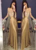 Cheap Crop Top Two Piece Prom Dresses Sexy Sheer Lace Applique Jewel Neck Long Sleeve Illusion Gold ALine Taffeta Evening Party G9948161