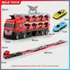 2M Unfolded Folding Deformation Ejection Big Truck Alloy Sports Car Model To Store MultiFunction Inertial Truck Kids Toy Gift 240409