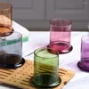 Bottiglie di stoccaggio Veroga vaso di vetro vita eterna alimentazione floreale vegetale rivestimento candela 8 colori
