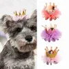 Abbigliamento per cani Forniture per feste carine Accessori per gatti Cappello Cappuccio cuccioli per petpin Kitten Princess Crown