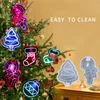 Kerstboom ornament boom sok bol siliconen hars mallen led licht hangend decor epoxy gietvorm schimmel diy maken ambachten