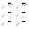 AIMOOSI TATTOO NEELD 50/100PCS Tatuering Mikroblading Piercing Needles Pen Semi Permanent Makeup Eyebrow Lip PMU Machine Supplies