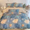 Bedding Sets 2/3 Pcs Duvet Cover 230 265cm Pillow Case 51 92cm Bedroom Double Bed Twin-bed Flower Leaf Home Textiles