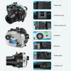 Connectors Seafrogs Underwater Diving Housing Case for Sony A7c Action Camera Photography Accessories Waterproof Camera Rubber Cover Box