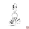 Hot Sale Baby Garraão e sapatos Pedra de chupeta Dangle Charm Bead 925 Sterling Silver Fit original Pandora Bracelet Jóias Diy para Women