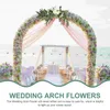 Dekorative Blumen Willkommenskarte Wasser Blume Hochzeitsfeier gefälschte Ornament Künstliche Blumengirlande Dekoration DIY Lieferungen schöner Bogen