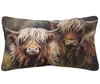 Coussin coussincoratif coussin de chevaux vache highland couvre la peinture animale.