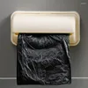 Förvaringsflaskor väggmonterade papperskorgen Box Garbagpåse dispenser för kök badrum livsmedelshållare plast