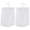 Laundry Bags 2 Pcs Travel Organiser Storage Mesh Fruit Holder Kitchen Hanging Net Drying White Onion