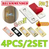 New 4/2PCS Strong Door Closer Magnetic Door Catch Latch Door Magnet Furniture Cabinet Cupboard Screw/Sticker Ultra Thin 6 Colors