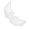 ダンスパーティーコスプレコスチュームステージショーファンシーパーティーカーニバルホリデードレスのための子供の白い羽の天使の翼