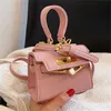 Candy Color Kids Girls Handbag Pu Children Metal Single Shoulder Bag Fashion Girl Baby Messenger Bag Designer Mini Purses