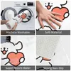 Badmattor linje valp malteser ge kärlek matta söta badrumstillbehör för dusch heminredning absorberande fot anti slip toalett