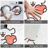 Bath Mats Line Puppy Maltese Give Love Mat Cute Bathroom Accessories For Shower Home Decor Absorbent Foot Anti Slip Toilet