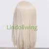 9-10 inch Blyth Wig Long Light Blonde rechte haar 0809 240329