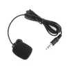 Microfones Hands Free 1,5 m mini Portable Microphone Condenser Clip-On Lapel Lavalier Mic Wired For Phone for Laptop For PC Skype MSN 240408