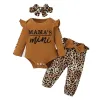 0-24m pasgeboren baby babymeisjes ruche t-shirt romper tops leggings pant outfits kleding set lange mouw herfst winterkleding