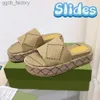 G Sandals gglies shoes Slippers Mid-heel Platform Slide designer women men xAd beige blue OG Beige Brick Red canvas Dark Blue ivory jacquard denim GGTR