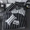 Solstice Duvet Capa de cama Conjunto de roupas de Natal Preto