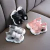 Nouveau été pour tout-petit sandales bébé fille chaussures de couleur solide net tissu respirant boystins de garçons enfants