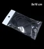 9x16 cm OPP Poly Plastic Clear Selfadhesive Ornaments Jewelry Pack Pouches with Hanging Hole Self Sealable Storage Poly Bag for E1938964