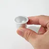 Ljushållare 25st aluminium skål sätter in ljusstak foder metallhållare kopp droppskydd tomt fodral för att göra