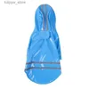 Dog Apparel Dog Apparel Summer Outdoor Puppy Pet Rain Coat Hoody Waterproof ets PU Raincoat For Dogs Cats Clothes Whole P63295O L46