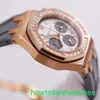 AP Funkcjonalny zegarek na nadgarstek 26231or Royal Oak Offshore Panda Ladies 18K Rose Gold Diamond Watch Automatyczny mechaniczny Szwajcarski luksusowy wskaźnik 37 mm