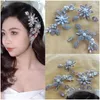 Hair Clips Barrettes Fashion Flower Leaf Rhinestone Pearl Pin For Women Bride Bling Crystal Accessories Jewelry Drop Delivery Hairjewe Dhvd0