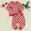 Set di abbigliamento natalizio bambino outfit per bambini inverno inverno fanatico calda pantalone abiti da bambino nati