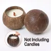 Candle Holders Coconut Shell Holder Candlestick Natural Container Home Decoration Desk Organizer Making Tool