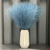 50cm 10pcs Fluffy Pampas Grass Boho Decor Flor Fake Plant Reed simulada festa de casamento Decoração de casa de Natal Flor artificial