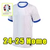 2024 Maillots de voetbal Franse voetbaltruien 2025 Benzema Mbappe Griezmann Pogba 24 25 Francia Kimpembe Fekir Kante Shirt Men Kids Fans Player Versie Kind