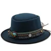 Hat de porc en feutre doux en laine classique Fedora pour hommes femmes automne chapeau de laine d'hiver