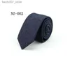 Neck Ties Fashion mens solid color cowboy tie casual Korean narrow 6cm cotton tieQ