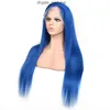 Бразильские девственные волосы 13х4 кружевное парик с передним париком Ред-синий печь желтые шелковистые прямые 13 на 4 парики remy human hairs 12-32 дюйма