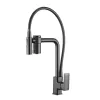 Gray Sort Out Kitchen Faucet Lrass Crane pour la cuisine de la cuisine montée à eau noire Filtre de robinet de robinet pour évier à 3 voies robinet de cuisine