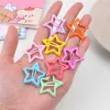 2/10pcs نجم Hairclip Women Silver Color Cute BB Clips Girls Barrettes Simple Metal Snap Clip Accessories Hair Jewelry Exclyder