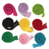 Bandas elásticas de faixa para a cabeça de crochê de 1,5 polegada de largura 1 metro para as saias de tutu faixas de cabelo de crochê de crochê pelo medidor