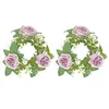 Fleurs décoratives Rose Garland Fleur artificielle Chandelier réaliste