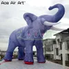 6mh (20 Fuß) mit Gebläse Customized Giant Tiermodell aufblasbares Elefantenmodell Volldruck Elefant Loxodonta Apraric zum Verkauf