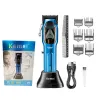 KEMEI ORIGNAL KM-1763 TRIMER DE CABELO PROFISSIONAL USB Recarregável de alta qualidade Cabelo de cabelo CLIPPERS ELÉTRICOS 10W