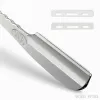 Çinko alaşım tüyü tıraş makinesi tutucu manuel katlanır tıraş bıçağı güvenli tıraş bıçağı erkek sakal düzeltici berber dükkanı stil araçları y0108
