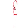 装飾花ソーラーパワー芝生のクリスマスデコレーションランプポストヤードライトパスウェイアウトドアガーデンプラスチック製のステークLED松葉杖