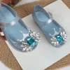 Sneakers Mini Melissa Girl's Fashion Princess Soft Sole Diamond Sandals traspirabile non slittanti di Jelly Beach Shoe di alta qualità HMI093 HMI093