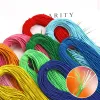 10 yards 1,5 mm coloré à haute quantité Round Hair Band élastique ligne élastique corde élastique